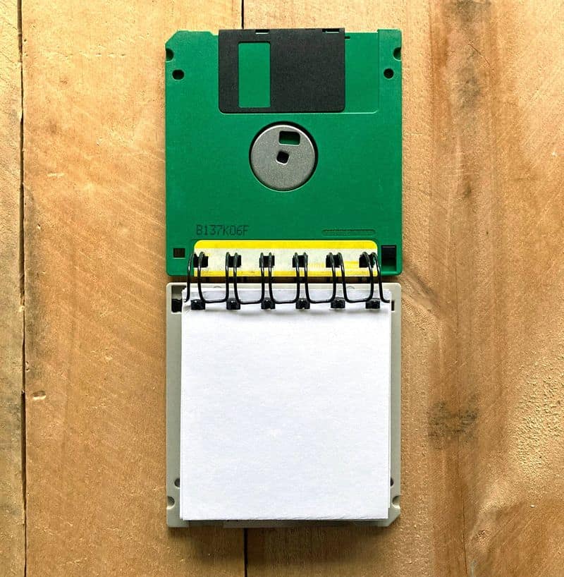 The Floppy Disk Notepad